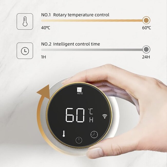 Quality Heating Radiateur sèche-serviettes électrique avec thermostat