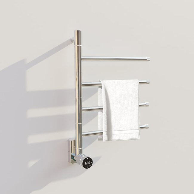 Quality Heating Radiateur sèche-serviettes électrique chromé avec thermostat
