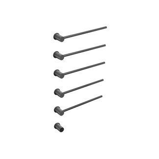 Quality Heating Radiateur sèche-serviettes électrique noir avec thermostat L-SR0005-B