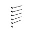 Quality Heating Radiateur sèche-serviettes électrique noir avec thermostat L-SR0005-B
