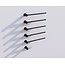 Quality Heating Radiateur sèche-serviettes électrique noir avec thermostat L-SR0005-B