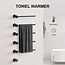 Quality Heating Radiateur sèche-serviettes électrique noir avec thermostat L-SR0005-B