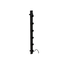 Quality Heating Radiateur sèche-serviettes électrique noir avec thermostat L-SR0005-B