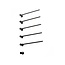 Quality Heating Radiateur sèche-serviettes électrique noir avec thermostat L-SR0005-B