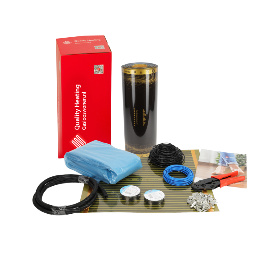 Système de chauffage par le sol avec vinyle, moquette et PVC