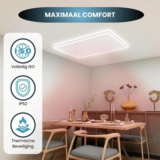 Quality Heating Panneau infrarouge QH-HL avec éclairage LED 63x 65,5 cm 400Watt