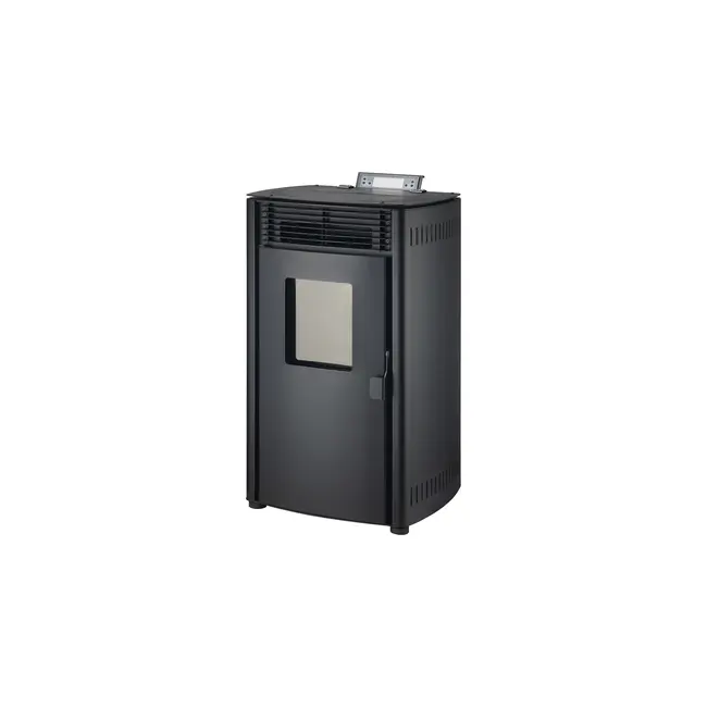 Quality Heating Poêle à granulés - 8.8KW - pour 60-80 m2 - 5 niveaux - minuterie - CR05 Noir