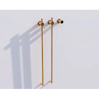 Quality Heating Elektrische handdoek radiator gold met thermostaat L-SR0200-T