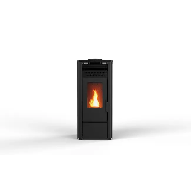 Quality Heating Poêle à granulés - 9,6 kW 80 - 90 m² - 5 niveaux - minuterie - CR13