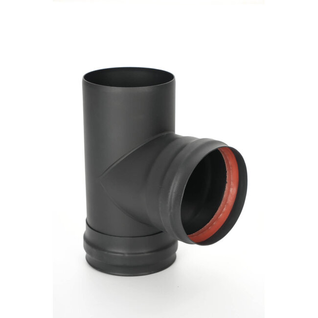 Quality Heating Ensemble de tuyaux pour poêle à granulés - Ø 100 mm - acier au carbone - Modèle non électrique