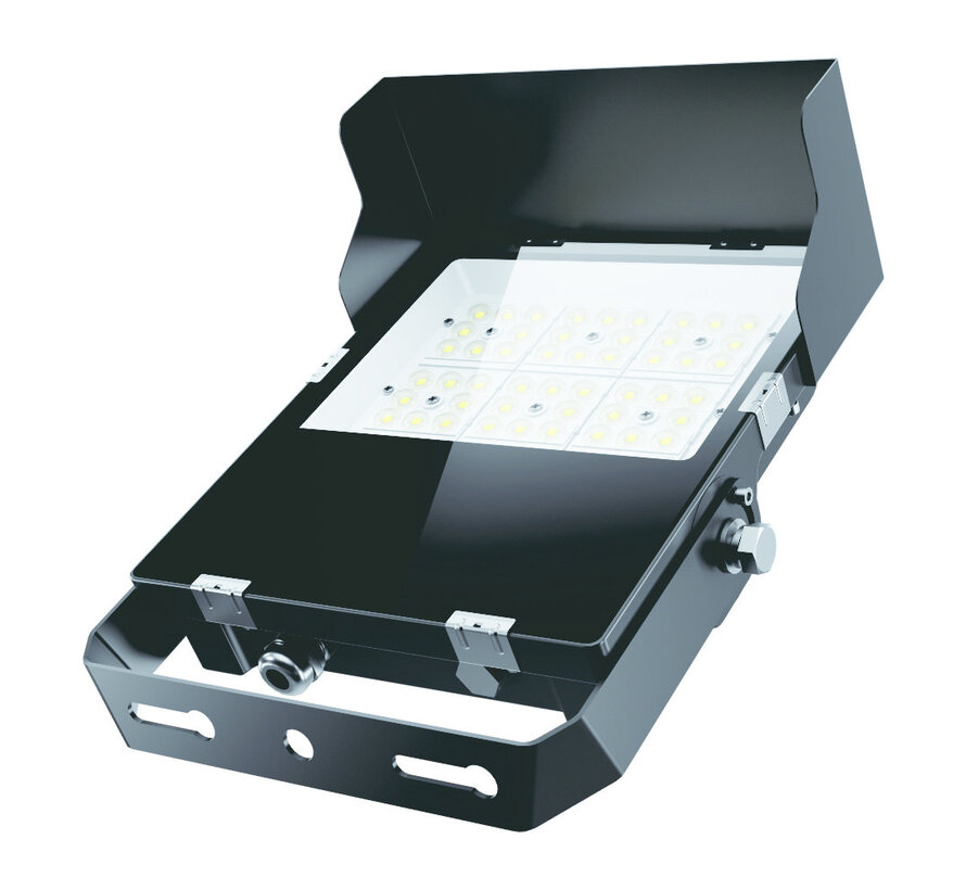 Premium Fluter 100W IP66 150lm/W IK08 - mit Visier