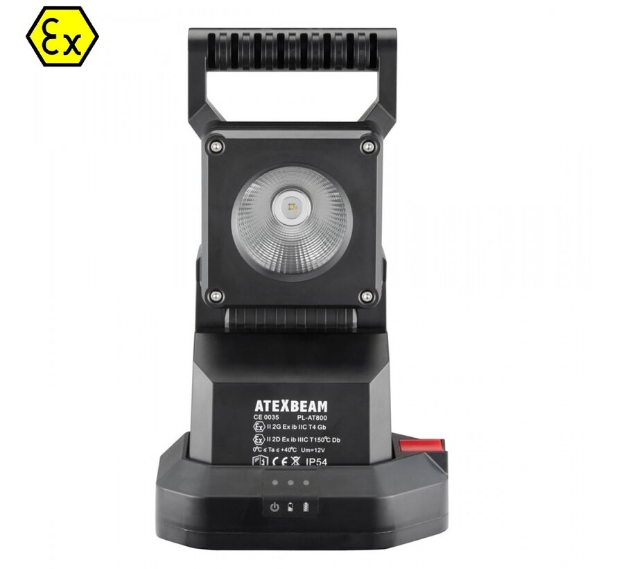 Atex Handlampe mit Akku - 3W | PL-AT800-A