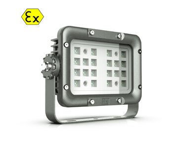 Lumev Explosionsgeschützter Strahler 25W 150lm/W - ATEX Zone 1&2, 21&22