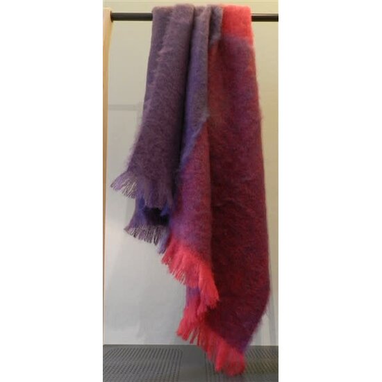 Masterweave mohair plaid berry