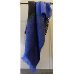 mohair plaid blue horizon