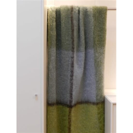 Masterweave mohair plaid into the woods