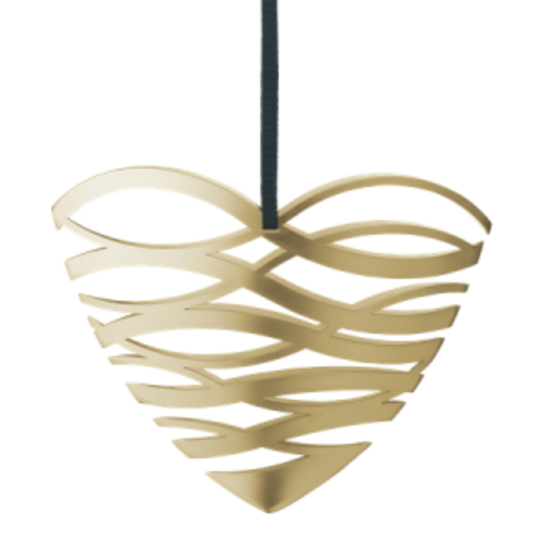 Stelton stelton tangle kersthanger hart groot koper