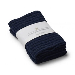Georg Jensen Damask katoenen vaatdoekje (set van 2) navy
