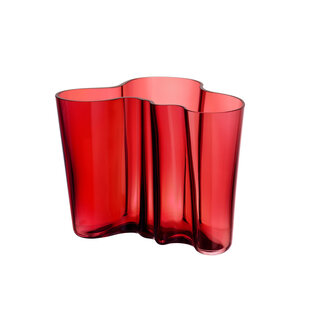 iittala aalto vase 160mm cranberry