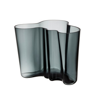 iittala aalto vase 160mm dark grey