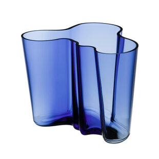 iittala aalto vase 160mm ultramarine blue