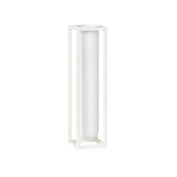 by Lassen kubus vaas Flora wit