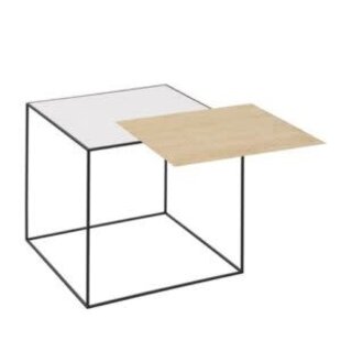 by Lassen twin table wit/eiken