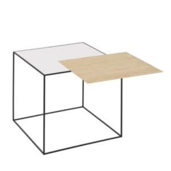By Lassen by Lassen twin table wit/eiken