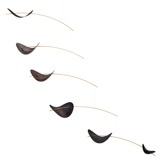 Flensted Mobiles flensted mobiles drifting clouds zwart