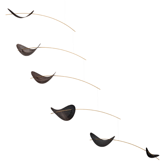 Flensted Mobiles flensted mobiles drifting clouds zwart