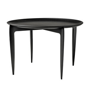 Fritz Hansen tray table black (Ø 60cm) hoogte 39cm