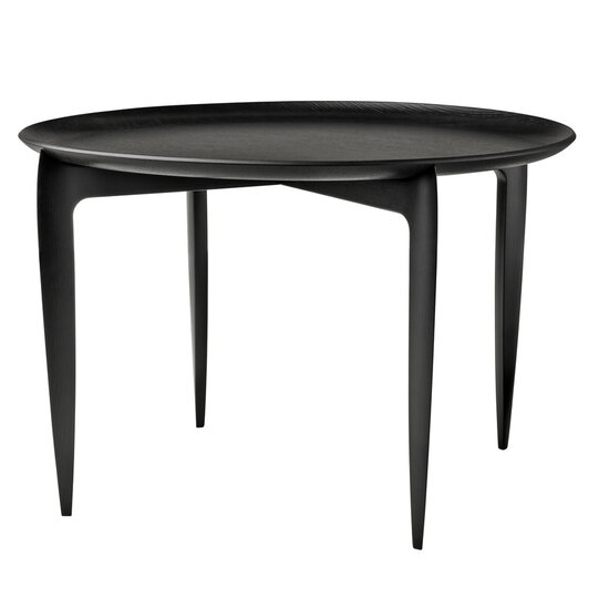 Fritz Hansen Fritz Hansen tray table black (Ø 60cm) hoogte 39cm