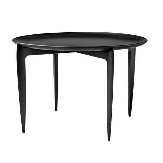Fritz Hansen Fritz Hansen tray table black (Ø 60cm) hoogte 39cm