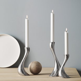 Georg Jensen Cobra kandelaar set van 3