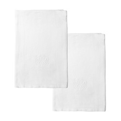 Georg Jensen Damask napkin plain wit linnen (2 stuks)