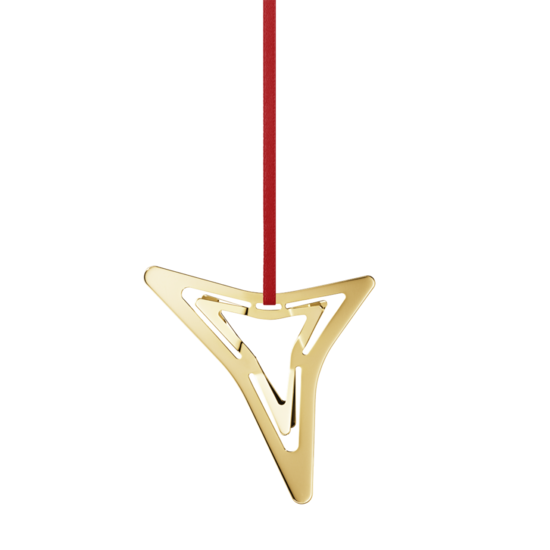 Georg Jensen Georg Jensen kersthanger driepuntige ster goud 2021