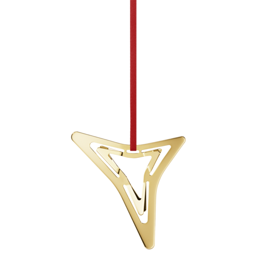 Georg Jensen Georg Jensen kersthanger driepuntige ster goud 2021