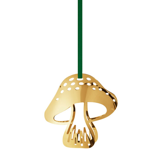 Georg Jensen Georg Jensen kersthanger paddestoel goud 2023