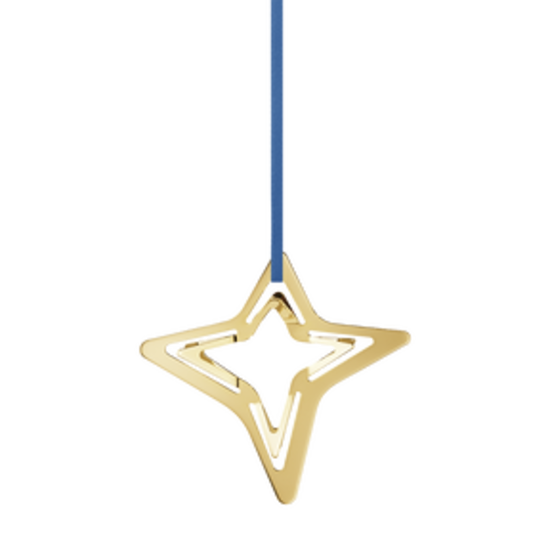 Georg Jensen kersthanger vierpuntige ster goud 2021