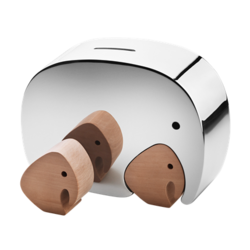 Georg Jensen moneyphant with twins spaarpot