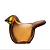 Iittala iittala Birds by Toikka Flycatcher copper-lemon