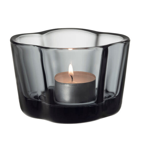Iittala iittala aalto tealight candleholder 60mm grey