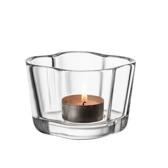 Iittala iittala aalto tealight candleholder 60mm clear