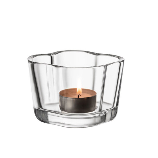 Iittala iittala aalto tealight candleholder 60mm clear
