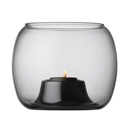 Kaasa tealight candl.h. 141x115mm grey