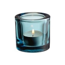 iittala kivi candleholder 60mm sea blue