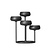 Iittala Iittala Nappula candelabra 251x263cm dark grey