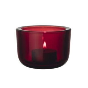 iittala valkea candleholder 60mm cranberry