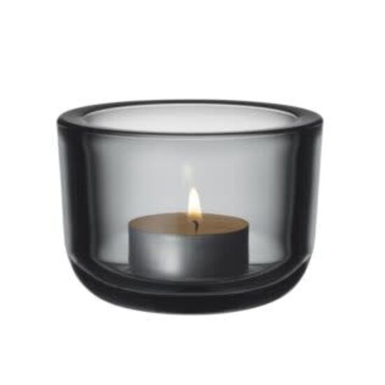 Iittala Valkea tealight candleholder 60mm grey