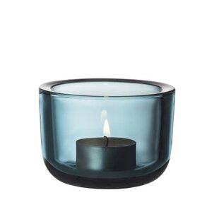 iittala valkea  candleholder 60mm seablue